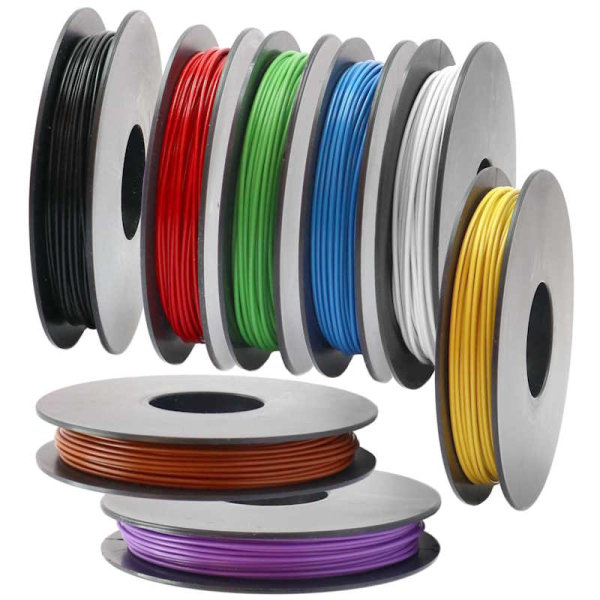 Flachbandleitung, 3x0,25mm², RM1,4mm, 10m Spule, farbig