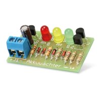 Bausatz Akkuwächter für 6 V-Akku | 3-Kanal LED...