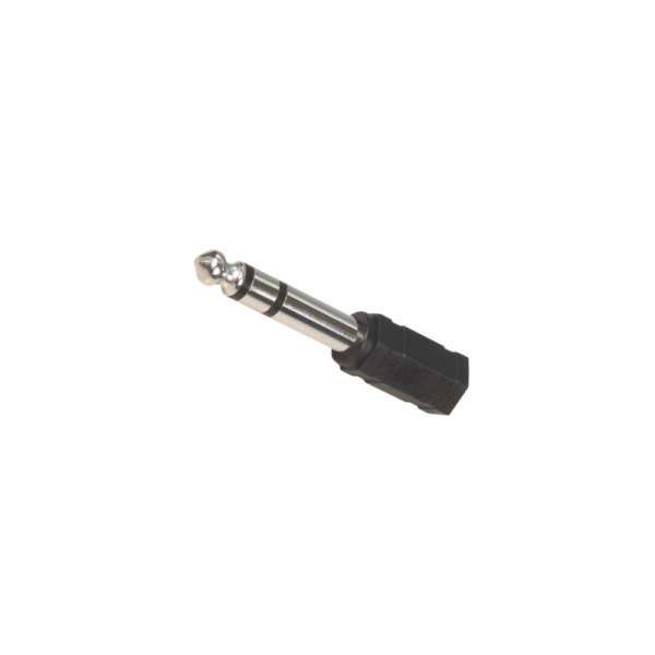 Audio-Adapter, Klinkenstecker 6,3mm Stereo / Klinkenkupplung 3,5mm Stereo