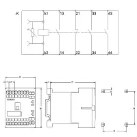 SIEMENS 3RH1131-2KB40 Koppelschütz, S00, 24VDC,...