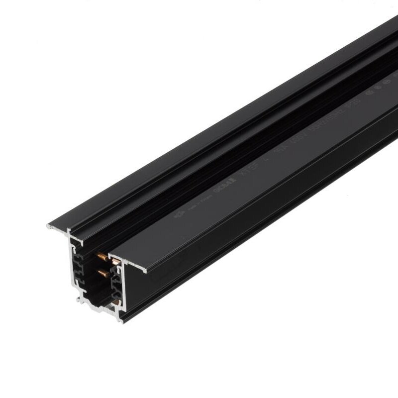 NORDIC-ALUMINIUM XTSF4100-2 Einbau-Stromschiene 3-Phasen | 1m Schwarz