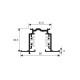 NORDIC-ALUMINIUM GLOBAL Trac Pro XTSF 3-Phasen Stromschienen, Einbau, 1/2/3m, weiß