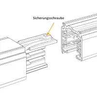 NORDIC-ALUMINIUM XTS21 Linearverbinder für 3-Phasen...