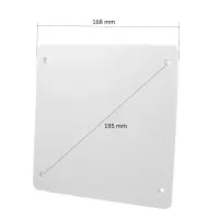 5x Ersatzdeckel für Unterputz-Abzweigkasten 150x150mm | Weiß überstreichbar