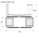 Ringkerntransformator, 100VA, 230V zu 2x12V, 2x4,16A, 92x33mm