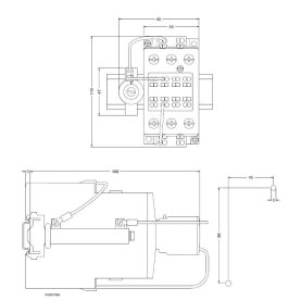 SIEMENS 3RT1035-3KB44-0LA0 Leistungsschütz, AC-3 40A, 18,5kW, 24V-, 3-polig, 3S