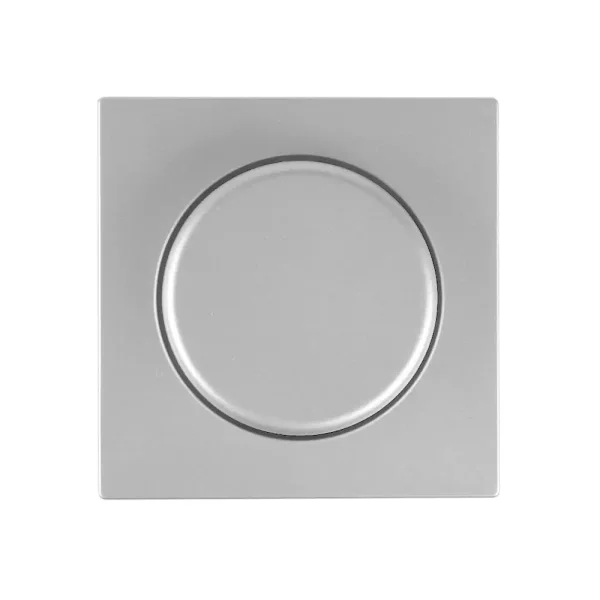 JUNG Serie A aluminium, Abdeckung mit Drehknopf für Drehdimmer