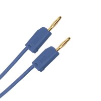Messleitung 2mm Bananenstecker stapelbar | 100cm Blau