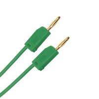Messleitung 2mm Bananenstecker stapelbar | 100cm Grün
