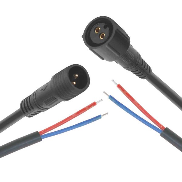 KFZ Kabelstecker mit Kabel, 2 polig