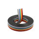 Flachbandleitung, 10x0,14mm², RM1,4mm, 300V, 2m, farbig