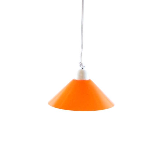 Krippen-/Puppenstuben LED-Hängelampe, 42mm, orange, Kabel/Stecker, 3,5V