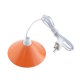 Krippen-/Puppenstuben LED-Hängelampe, 42mm, orange, Kabel/Stecker, 3,5V