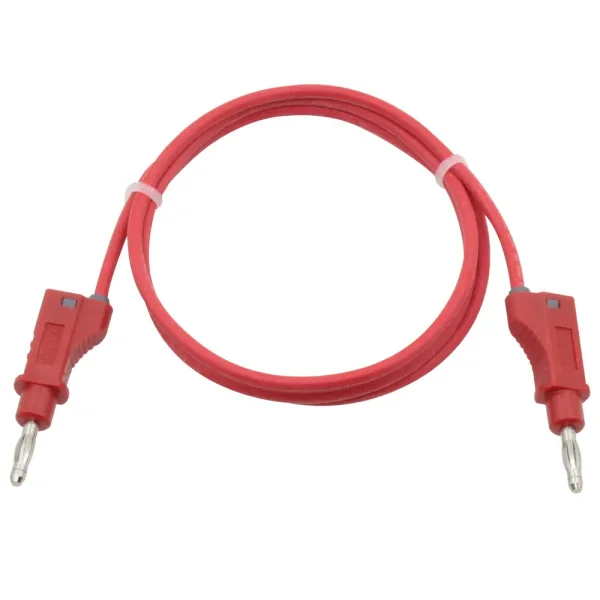 Silikon-Messleitung, 4mm Bananenstecker, 1,5mm², 25A, 1,0m, rot