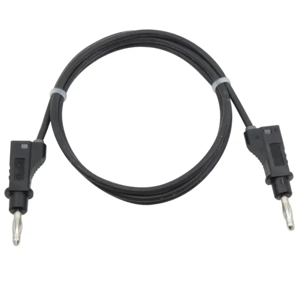 Silikon-Messleitung, 4mm Bananenstecker, 1,5mm², 25A, 1,0m, schwarz