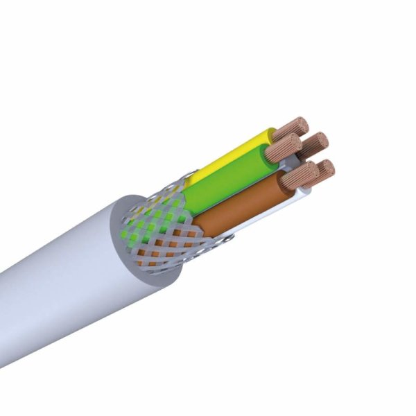 LiYCY Steuerleitung geschirmt, 5x0,50mm², grau, 25m
