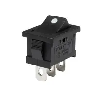 Wipptaster 19x13mm | 1-polig EIN/(EIN) 3A 250VAC | Schwarz