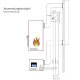 Abgastemperaturwächter, 16A/400V~, 1 Wechsler, Schaltpunkt 100°C