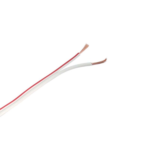 Flachleitung, 2x0,35mm², 100m, Adernfarben rot/weiß