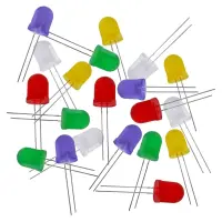 LED-Set 10mm | je 10x Rot/Grün/Gelb/Blau/Weiß