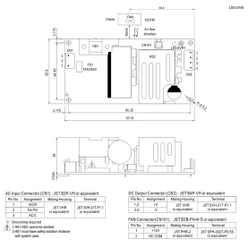 MeanWell Serie EPS-120, 120W Schaltnetzteile, open-frame