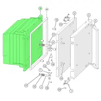 ETA 035-1500-04 Brennkammertür komplett (ohne...