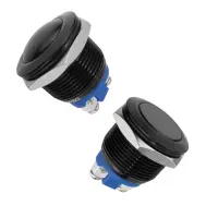 19mm Aluminium-Taster IP65 | Taste flach/rund | 1...