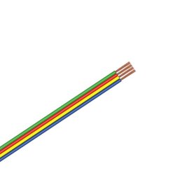 Flachbandleitung, 4x0,14mm², 4-farbig, 5m Ring