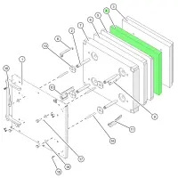 ETA HACK VR 333-500 Isolierung Brennkammertür