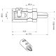 Sortiment 2,6mm Zwergstecker/-kupplungen, 100-teilig, 5 Farben