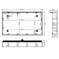 Halbschalen-Kunststoffgehäuse, 120x70x30mm,...