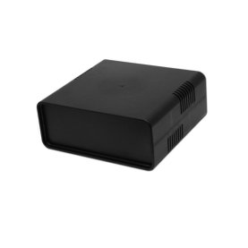 Halbschalen-Kunststoffgehäuse EURO-BOX, 150x140x60mm, schwarz