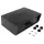 Kunststoff-Modulgehäuse 150x110x50mm | wechselbare Frontplatte | Schwarz