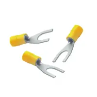 Gabelkabelschuhe Gelb isoliert | 6,0mm² | M4 | 100...