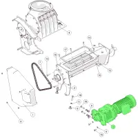 ETA 035-2150-00 Stokermotor 0,75kW mit Flansch | HACK VR...