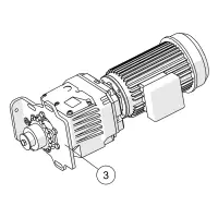 ETA 035-2150-00 Stokermotor 0,75kW mit Flansch | HACK VR...
