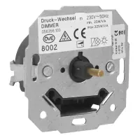 KOPP 8002 DONAU Arktisweiß UP Druck-/Drehdimmer für elektronische Trafos