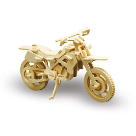 Holzbausatz Cross-Motorrad, 25cm, 56 Teile