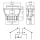 KFZ Fensterheber-Taster mit Fenster-Symbol, 20A/12V, beleuchtet