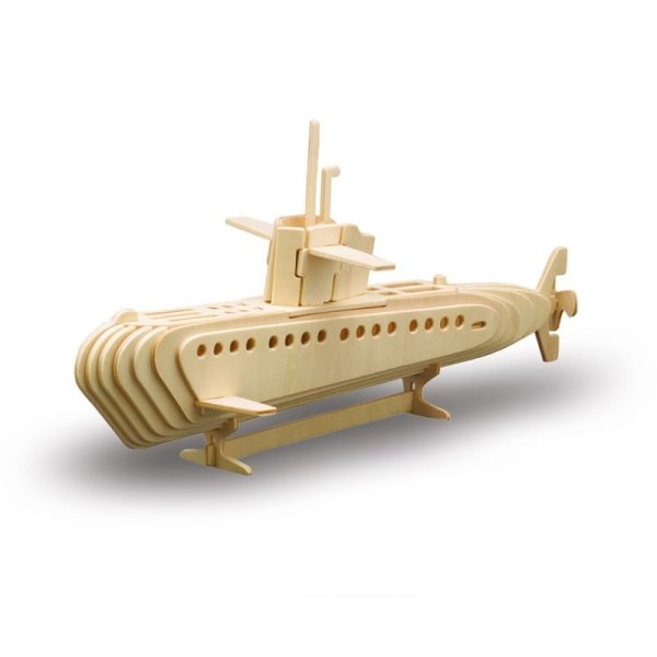Holzbausatz U-Boot, 36cm, 30 Teile