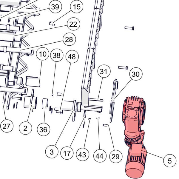 ETA HACK VR 250-500 Getriebemotor für Vorschubrost