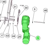 ETA HACK VR 250-500 Getriebemotor für Vorschubrost