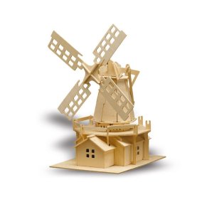 Holzbausatz Windmühle, 35cm, 78 Teile