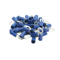 Ringkabelschuhe Blau isoliert | 2,5mm² M3 | 100...