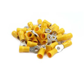 Ringkabelschuhe, gelb, 6,0mm², M10, 100 Stück
