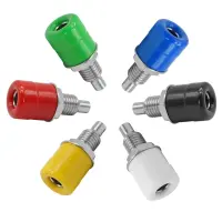 4mm Bananen-Einbaubuchsen Einbau-Ø 6mm unisoliert...