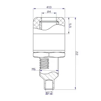 4mm Bananen-Einbaubuchsen Einbau-Ø 6mm unisoliert...
