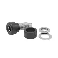4mm Bananenbuchse Einbau-Ø 6/7,5mm | 24A 30VAC 60VDC Schwarz