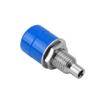 4mm Bananenbuchse Einbau-Ø 6/7,5mm | 24A 30VAC 60VDC Blau