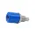 4mm Bananenbuchse Einbau-Ø 6/7,5mm | 24A 30VAC 60VDC Blau